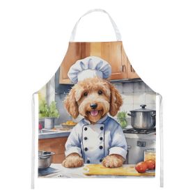 Goldendoodle The Chef Apron Cooking Kitchen Server Baking Crafts Gardening for Adult Women Men, Unisex, Large, Multicolor