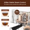 Espresso Machine, Espresso and Cappuccino latte Maker 20 Bar Pump Coffee Machine Compatible with ESE POD capsules filter&Milk Frother Steam Wand,950W