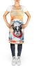 Boston Terrier The Chef Apron Cooking Kitchen Server Baking Crafts Gardening for Adult Women Men, Unisex, Large, Multicolor