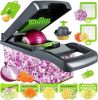 Vegetable Chopper, Pro Onion Chopper, Multifunctional 13 In 1 Food Chopper, Kitchen Vegetable Slicer Dicer Cutter,Veggie Chopper With 8 Blades