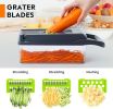 Vegetable Chopper, Pro Onion Chopper, Multifunctional 13 In 1 Food Chopper, Kitchen Vegetable Slicer Dicer Cutter,Veggie Chopper With 8 Blades