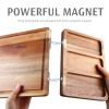 Hecef 25 inch Magnetic Charcuterie Board,3 Pcs Acacia Wood Cutting and Serving Boards with Carrying Bag