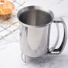 1pc Handheld Stainless Steel Batter Separator; Cupcake Batter Funnel; Batter Stirrer